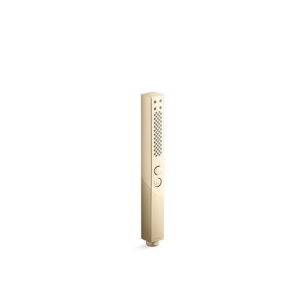 KOHLER Shiftplus Round 2-Spray Wall Mount Handheld Shower Head 2.5 GPM in Vibrant French Gold