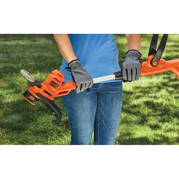 BLACK+DECKER 14 in. 7.5 AMP Corded Electric Curved Shaft 0.080 in. Single  Line 2-in-1 String Trimmer & Lawn Edger with Automatic Feed GH3000 - The  Home Depot