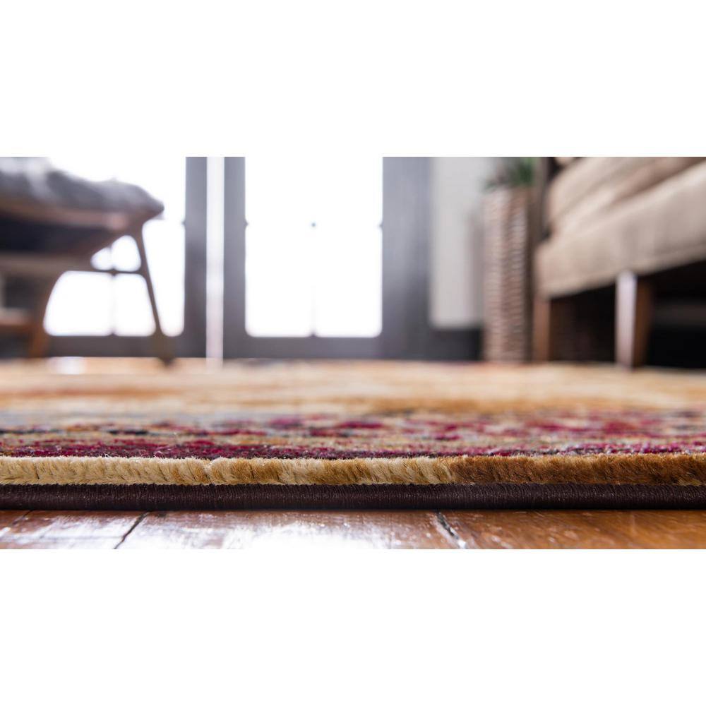 Braided Black Geometric 9' x 12' Synthetic Rectangular Rug