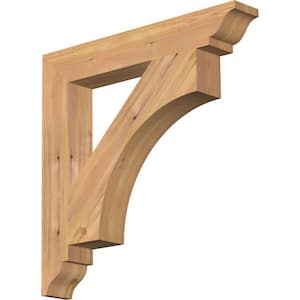 3.5 in. x 24 in. x 24 in. Western Red Cedar Westlake Traditional Smooth Corbel