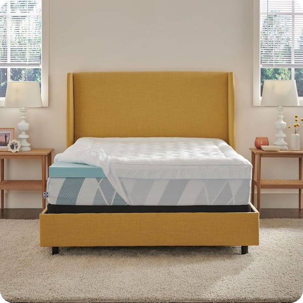 Sealy Dreamlife 2 in. Full Gel Memory Foam Cooling Cover Mattress Topper