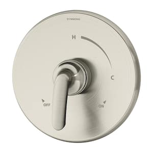 Elm 1-Handle Wall Mounted Shower Valve Trim Kit in Satin Nickel (Valve Not Included)