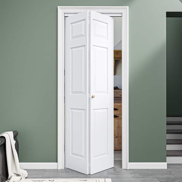 EH PUERTA 28 in. x 80 in. 6 Panel Hollow Core MDF White Primed