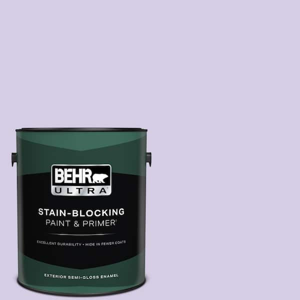 BEHR ULTRA 1 gal. #640A-3 Potentially Purple Semi-Gloss Enamel Exterior Paint & Primer