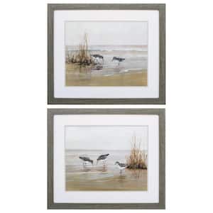 28 in. X 24 in. Woodtoned Gallery Picture Frame Early Risers (Set of 2)