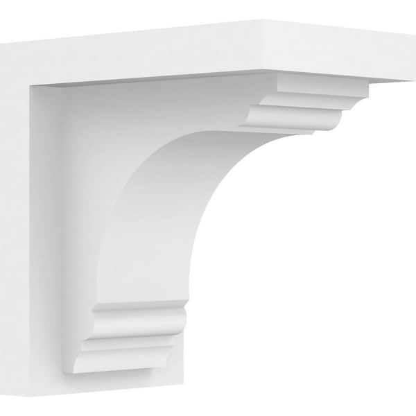 Ekena Millwork Standard Warren 5 in. W x 8 in. H x 8 in. D Signature Urethane Polyurethane Bracket