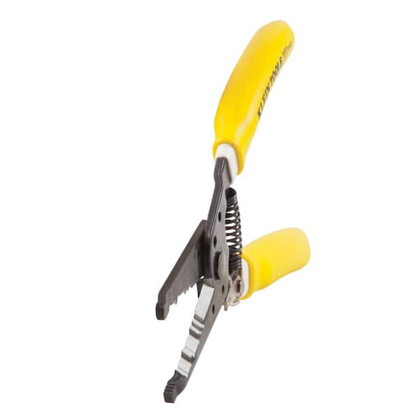 Klein Tools 8-1/4 in. Self-Adjusting Wire Stripper and Cutter for 10-20  AWG, 12-22 AWG, 12/2 and 14/2 Romex Wire 11061 - The Home Depot