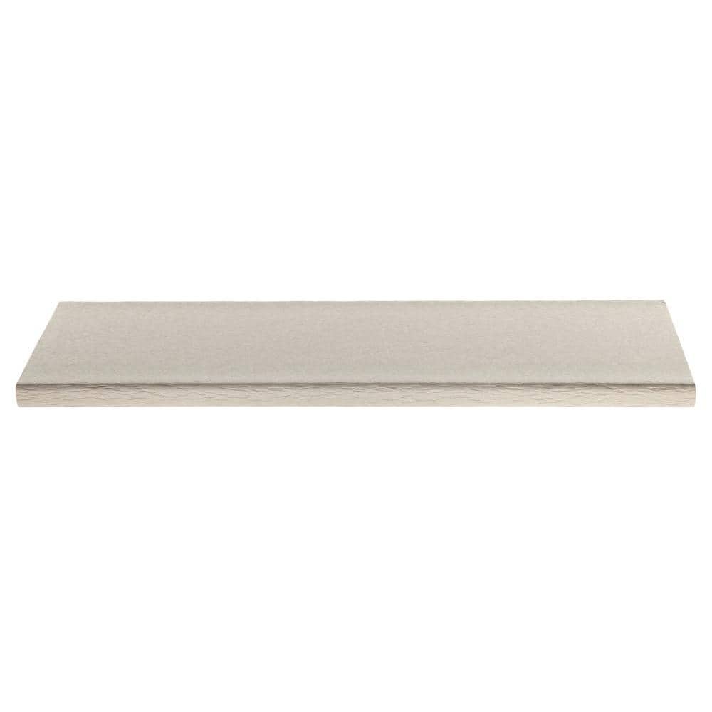 Beige 18" Round Polywood Outdoor Side Table