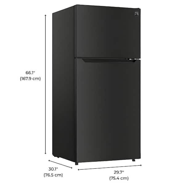 KENMORE 30 in. 18.1 Cu Ft Top Mount Refrigerator, Metallic Steel