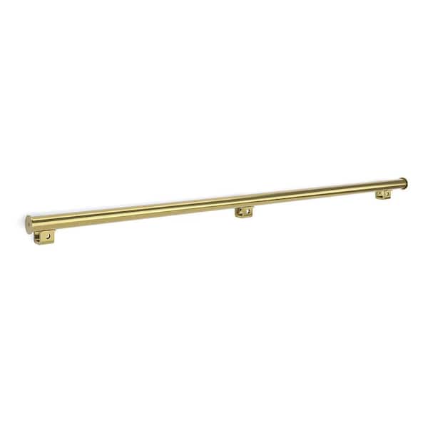 4 ft. Polished Brass Ladder Rail for 300 Series Ladder