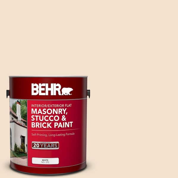 BEHR - 1 gal. #ECC-12-1 Dappled Sunlight Flat Interior/Exterior Masonry, Stucco and Brick Paint