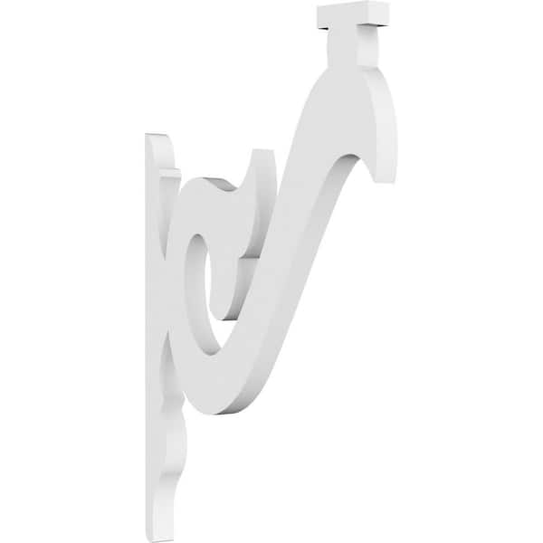 Ekena Millwork 5/8 in. W x 11 in. H x 6-1/2 in. D PVC Florence Bracket