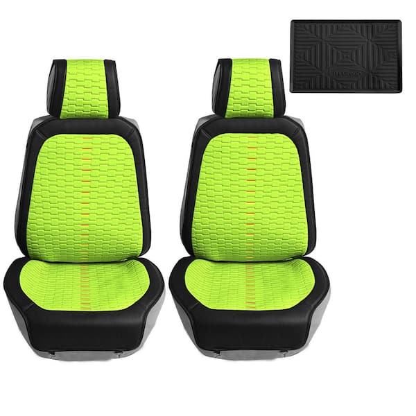 Polyester 25.5 in. x 20 in. x 0.25 in. Colorful Stich Front Seat Cushions