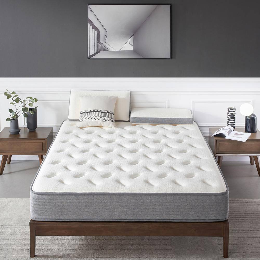 DH DIGLANT HOME Aasim 10 in. Medium Firm Gel Memory Foam Hybrid Tight