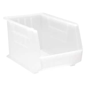Ultra Series Stack and Hang 8.9 Gal. Storage Bin in Clear (4-Pack)