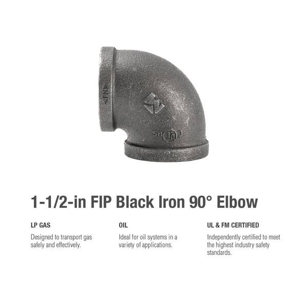 PIPE DECOR 1/2 in. Black Malleable Iron Flange with 90 Degree Elbow and Red  Spigot Wall Hook (2-Pack) 365 PDSPGHPHRD2 - The Home Depot