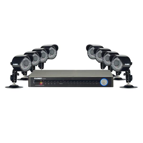 Lorex Vantage Eco+ 16-Channel 500GB Surveillance System with (8) 420 TVL Indoor/Outdoor Security Cameras-DISCONTINUED
