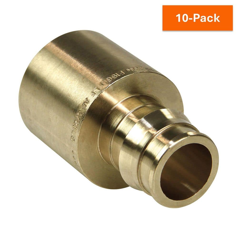 ProPEX 3/4 in. PEX-A Expansion Barb x 1 in. Copper Lead-Free Brass Reducing Female Sweat Adapter (10-Pack) price history on PriceWatchPro