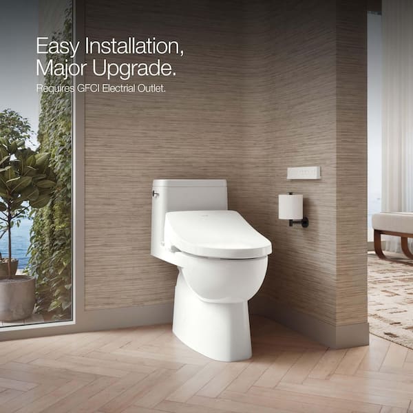 KOHLER C³-325 Electric Bidet Seat for Elongated Toilet in. White