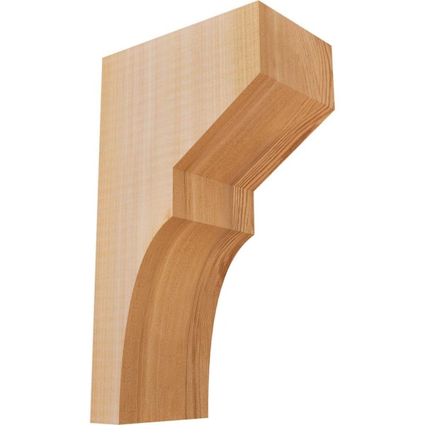 Ekena Millwork 3-1/2 in. x 6 in. x 10 in. Western Red Cedar Monterey Smooth Corbel