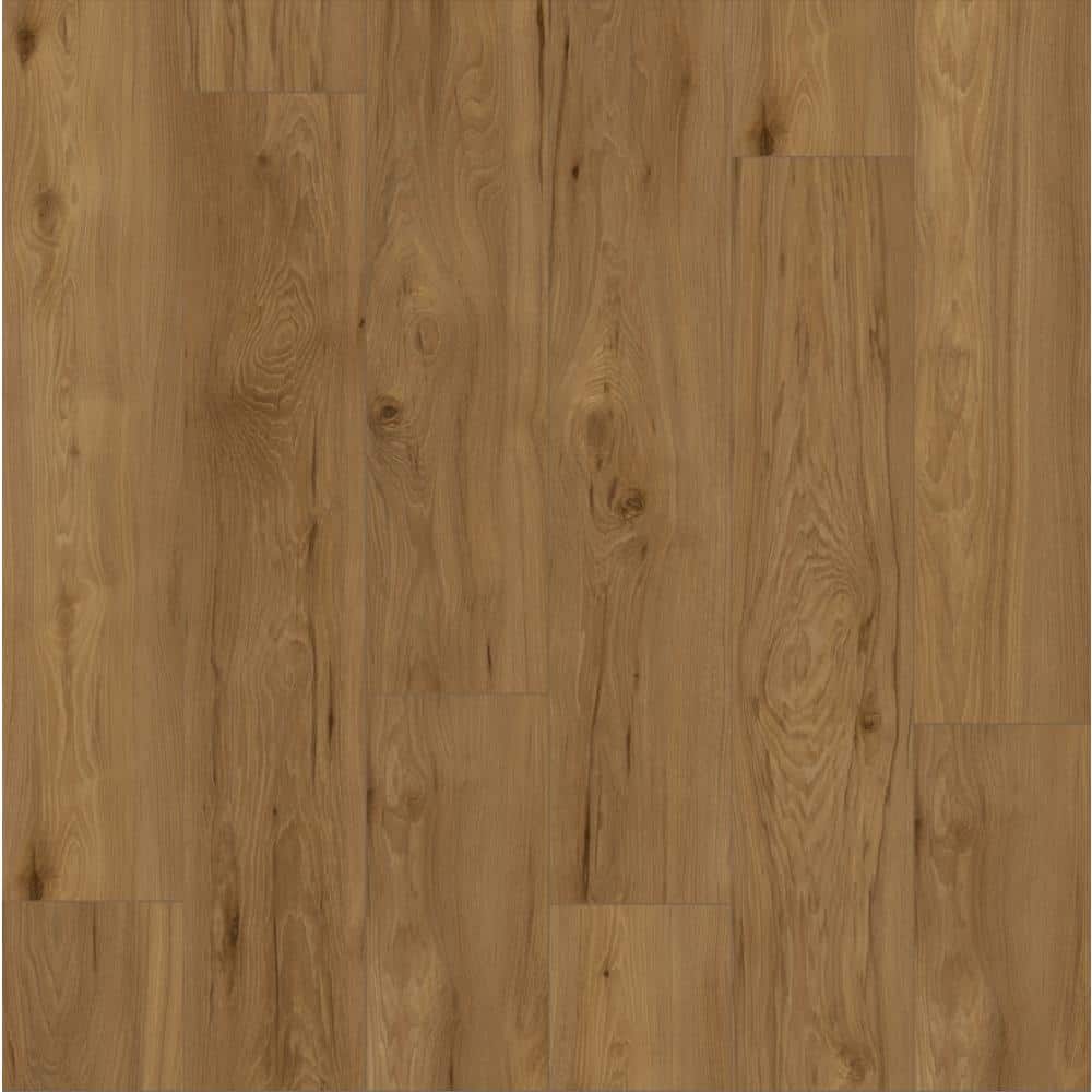 Take Home Sample - Dade Point 7 in. x 7 in. Hickory Waterproof Laminate Wood Flooring, Medium
