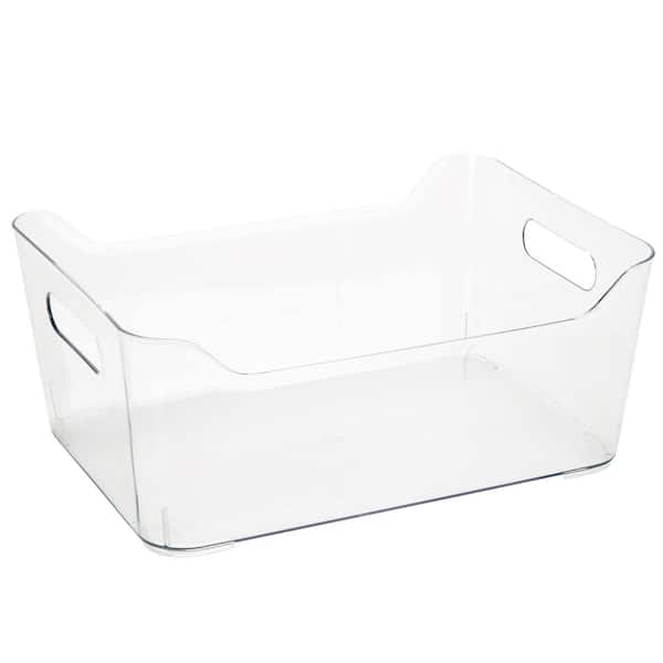 Buy Clear Plastic Storage Bin Tote Organizing Container with Durable L –  Tejal Trends