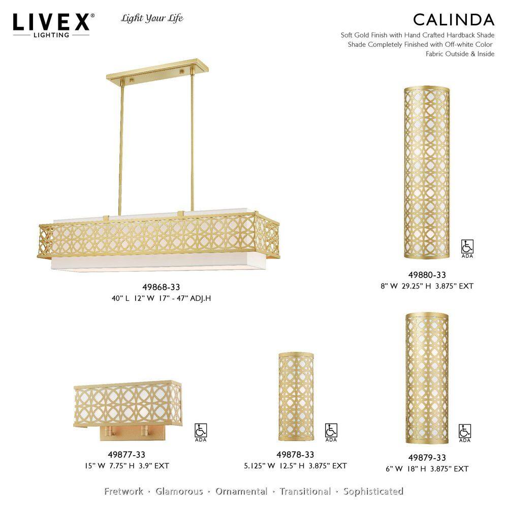 Soft Gold Steel Cylinder Wall Mount Sconce with Latticework