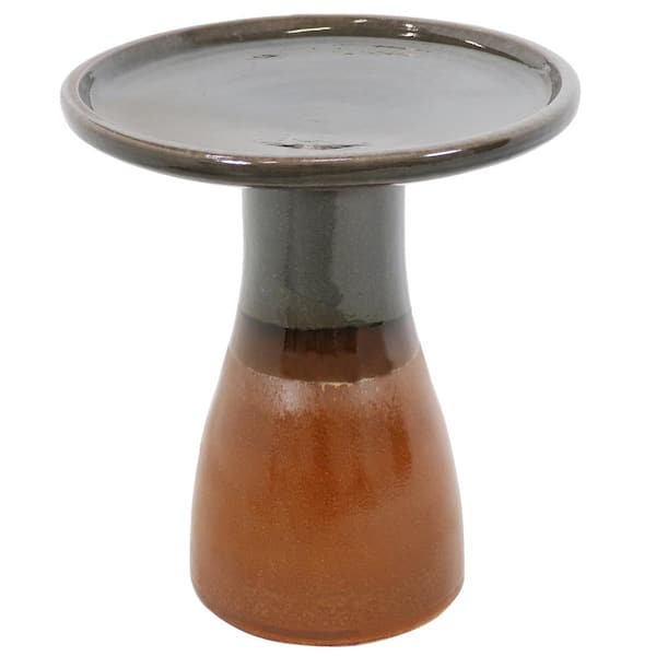 Sunnydaze Subtle Transitions Ceramic Birdbath - UV-Frost-Resistant - Dusty Rose