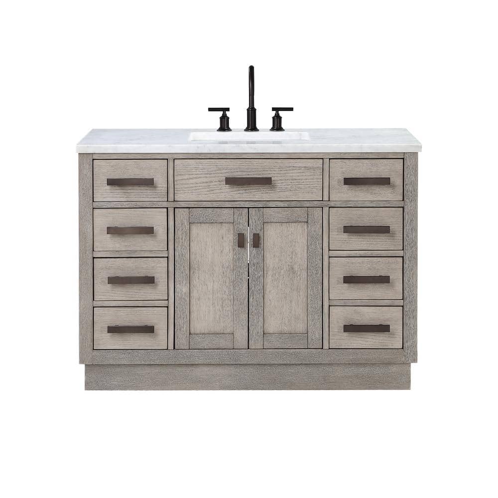 Chestnut 48" Rustic Oak Single Bathroom Vanity