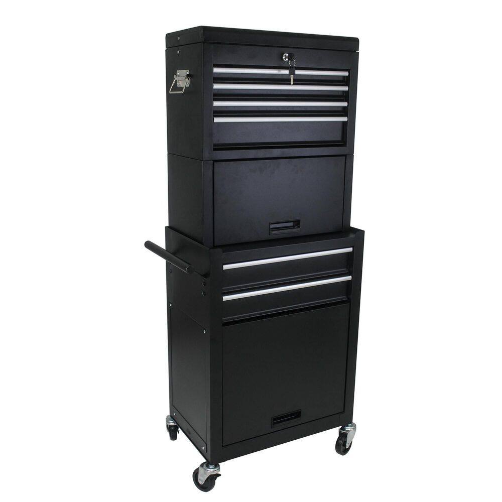 6-Drawer Black Mobile Tool Storage Cabinet 2 in 1 Detachable Tool Box Storage Organizer for Garage Workshop Repair Shop price history on PriceWatchPro