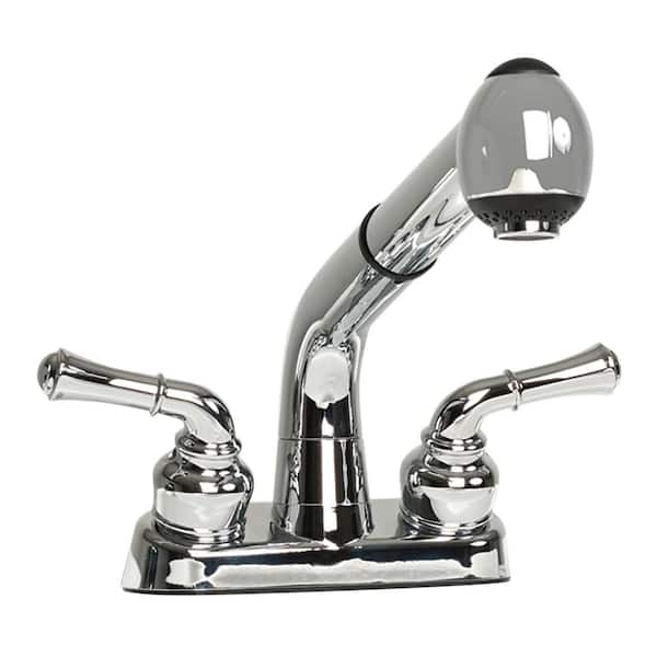Glacier Bay 24.1 in. Laundry Sink Work Center with Pull-Out Faucet