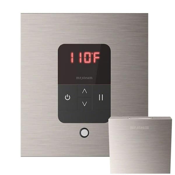iTempo Square Steam Shower Control in Brushed Nickel