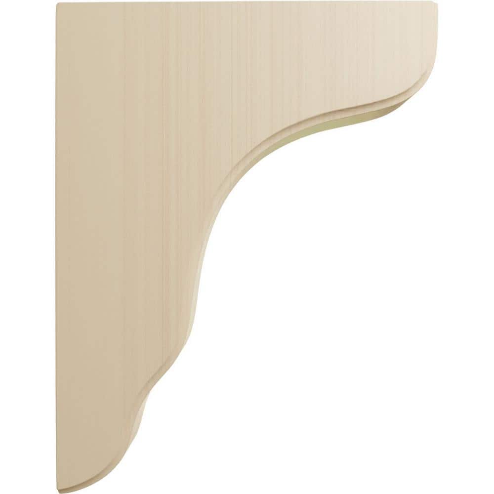 Plymouth Rubberwood Brown 11" Hand-Carved Wood Corbel