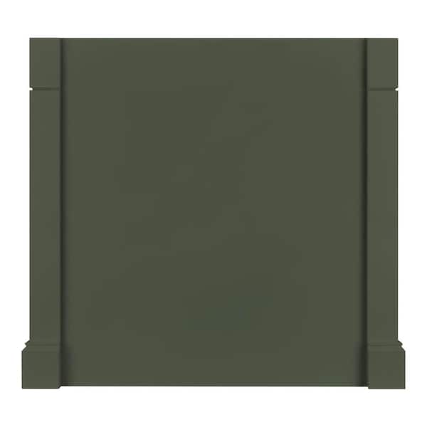 Hampton Bay Avondale 38 in. W x 34.5 in. H Kitchen Island Decorative End Panel in Fern Green