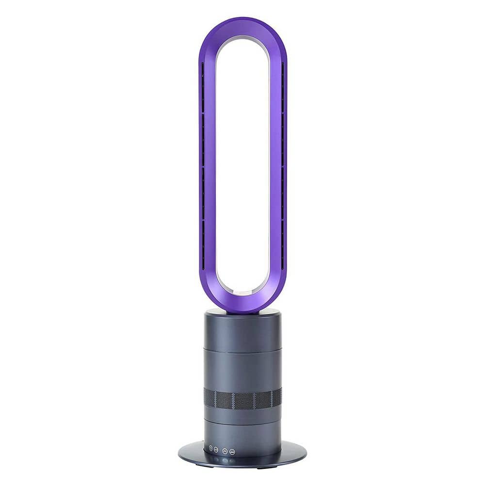 Tidoin 32 in. Purple Bladeless Tower Fan with Timer, 10-Speeds Adjustable  and Remote Control DHS-YDHI-S32GP - The Home Depot