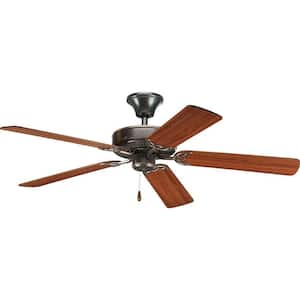 AirPro 52 in. Indoor Antique Bronze Transitional Ceiling Fan with Remote Included for Great Room and Living Room