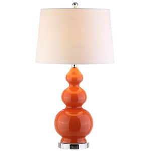Bowen 27.5 in. Coral Ceramic Table Lamp