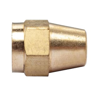 3/16 in. Flare Brass SAE 45° Flare Short Rod Nuts (10-Pack)
