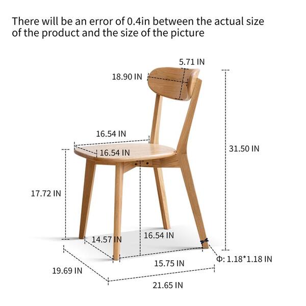 Aoibox 19.69 in. L x 18.5 in. W x 31.5 in. H FAS Grade Oak