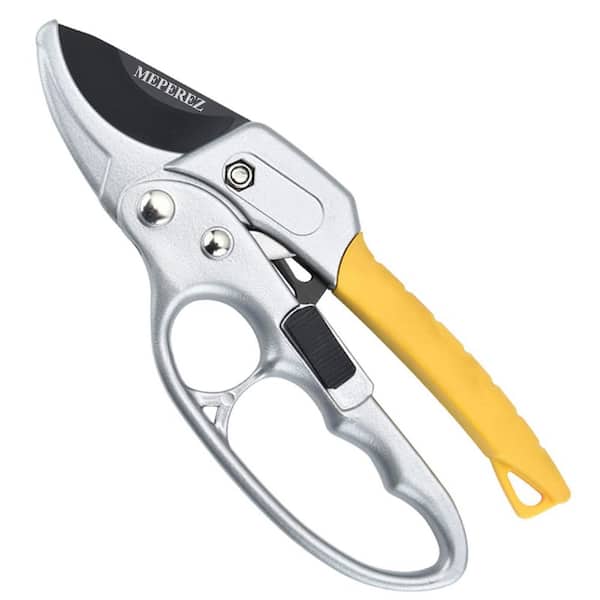 1 in. Cut Capacity Pruning Shears Arthritis Weak Hand Snips Garden Clippers Ergonomic Design 8 in. Length