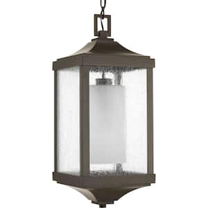Devereux Collection 1-Light Outdoor Antique Bronze Hanging Lantern