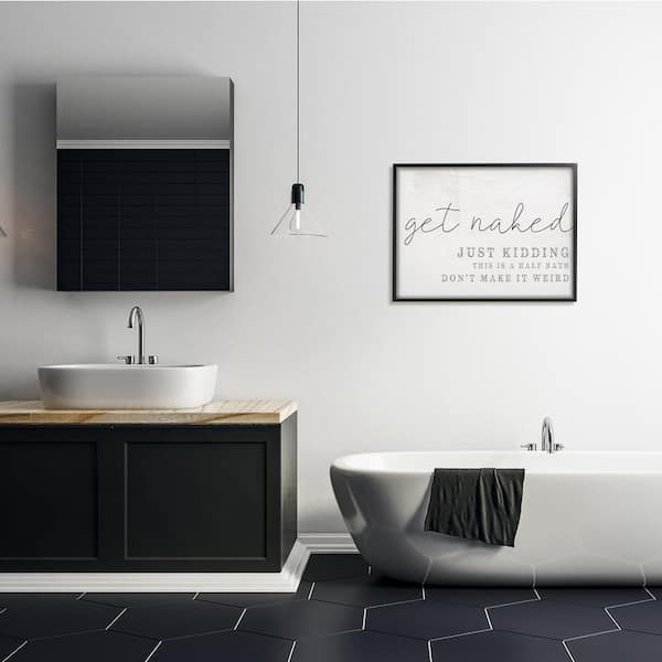 black wall art for bathroom