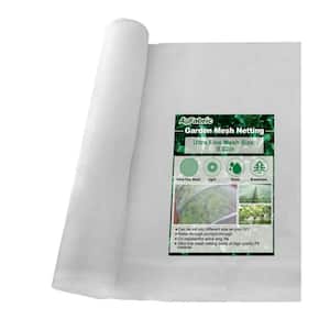 6.5 ft. x 100 ft. White Insect Barrier Screen and Garden Netting Protect Plants Fruits Against Bugs Birds Squirrels