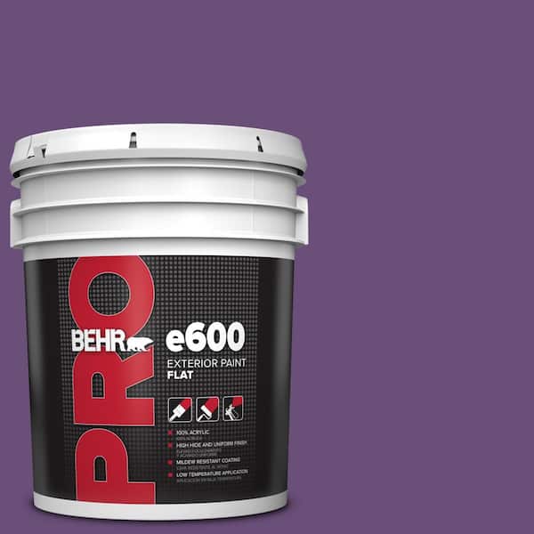 BEHR PRO 5 gal. #660B-7 Exotic Purple Flat Exterior Paint