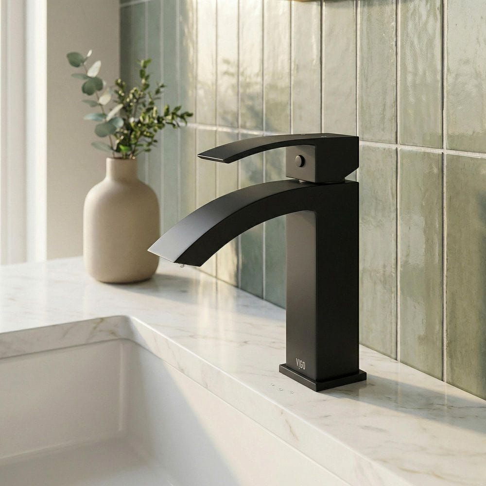 VIGO Satro Single Handle Single-Hole Bathroom Faucet in Matte