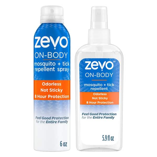 ZEVO On-Body 6 oz. Mosquito & Tick Insect Repellant Aerosol Spray Plus 5.9 oz. Mosquito & Tick Insect Repellent Spray Bundle