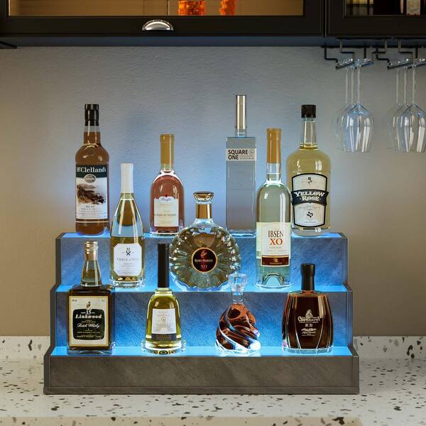 Lighted Wine Glass Rack Amazon.com: Modern Wine Storage Rack Wall