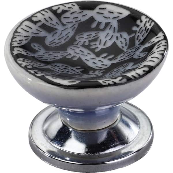 Cactus Design 1-4/7 in. Black Cabinet Knob