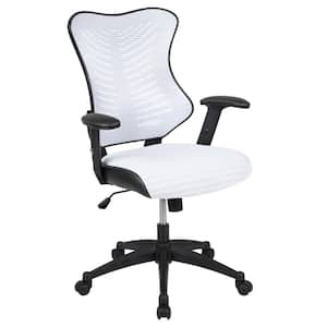 Mesh Swivel Ergonomic Office Chair in White