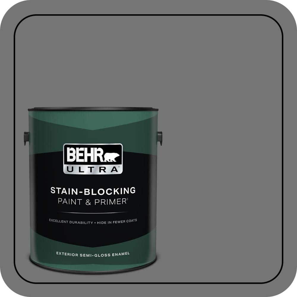 1 gal. #N520-5 Iron Mountain Semi-Gloss Enamel Exterior Paint & Primer price history on PriceWatchPro